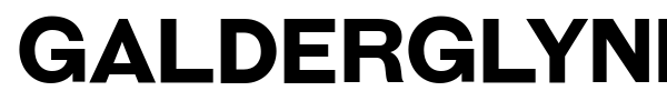 Galderglynn Esquire font preview